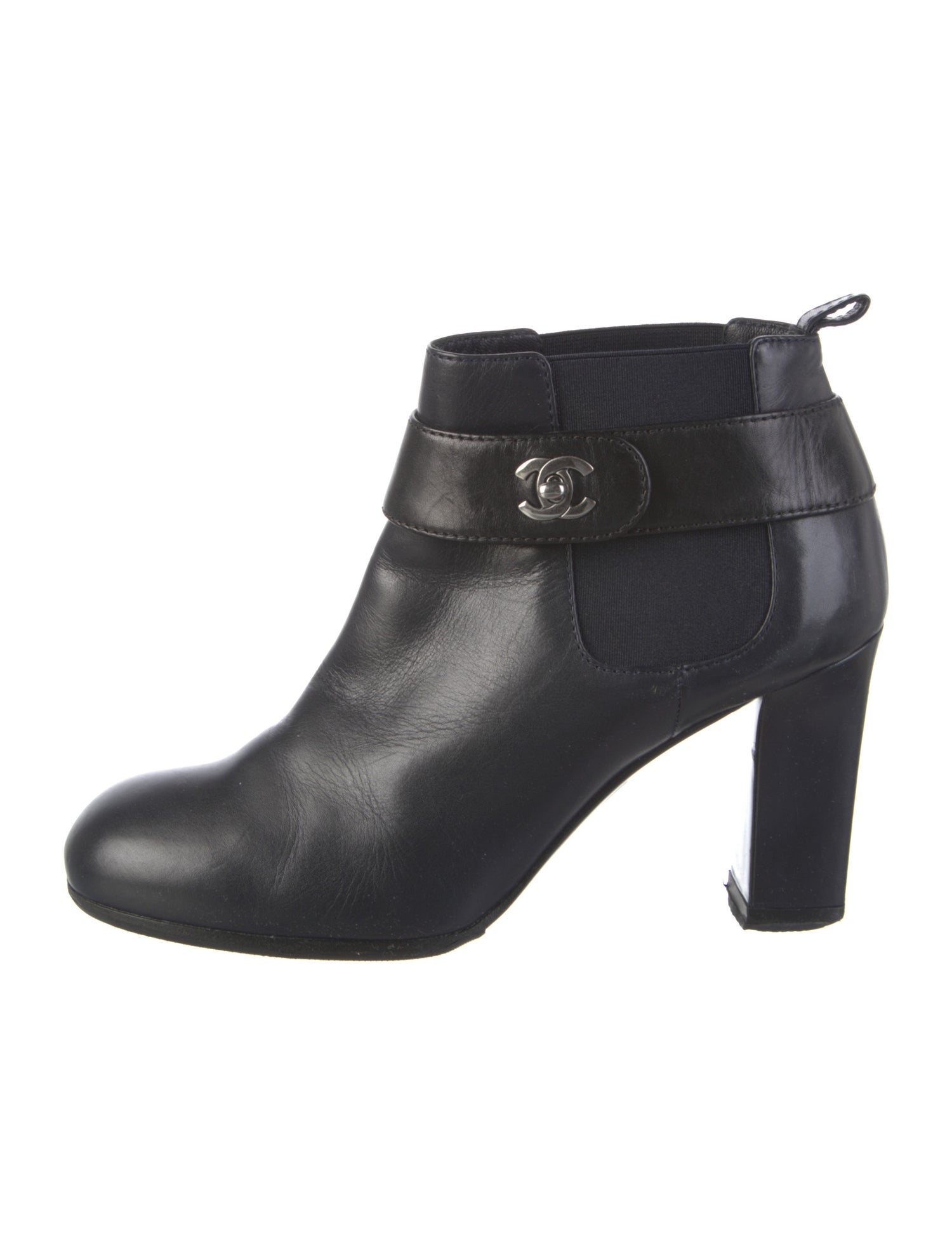 Chanel 2013 Interlocking CC Logo Boots