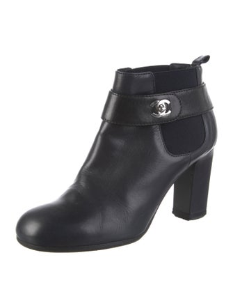Chanel 2013 Interlocking CC Logo Boots
