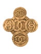 Chanel Vintage CC Logo Cross Brooch