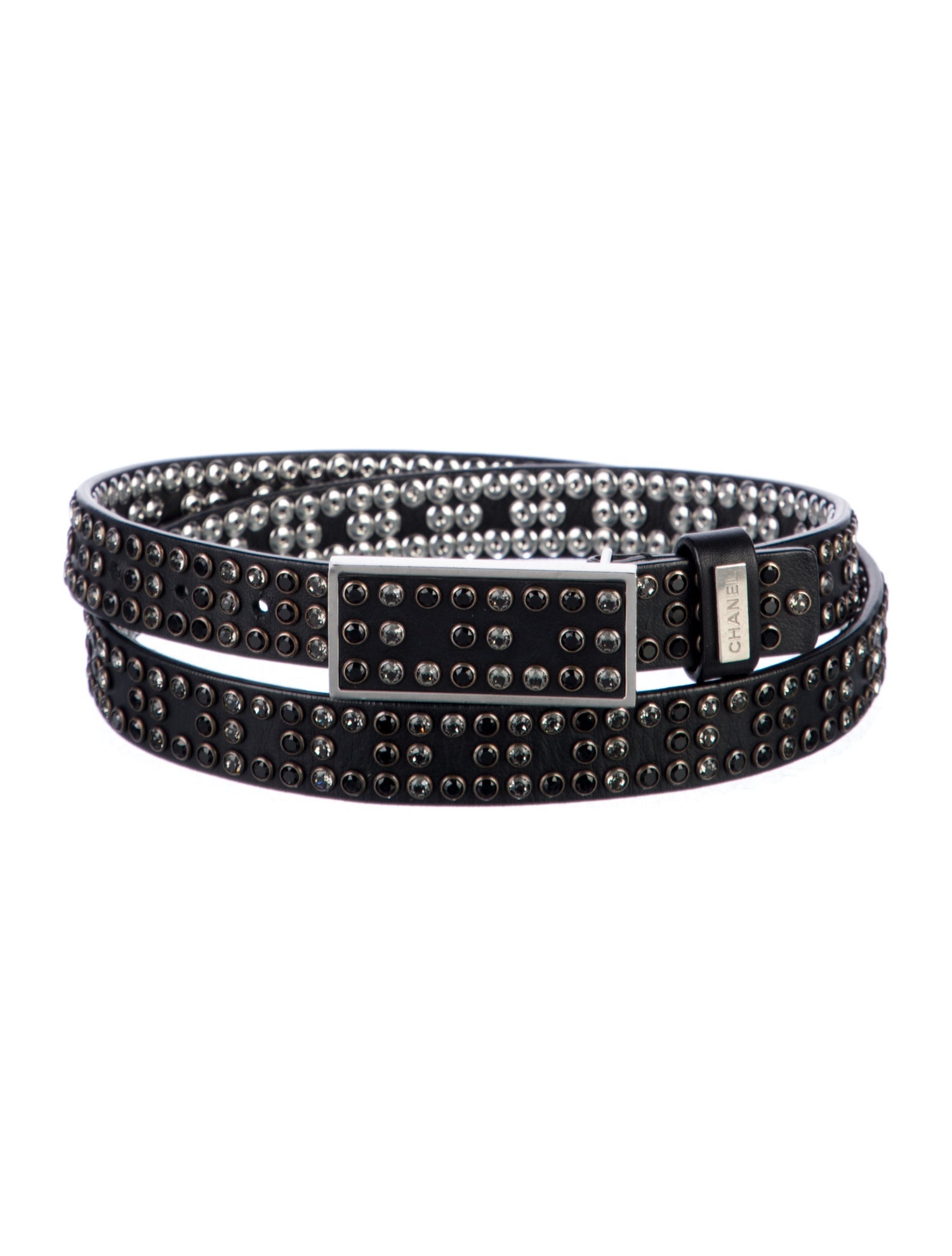 Chanel Interlocking CC Logo Skinny Belt