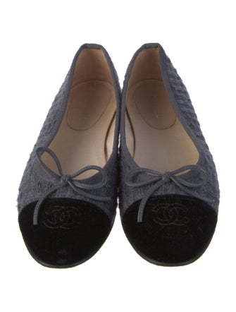 Chanel 2016 Interlocking CC Logo Ballet Flats