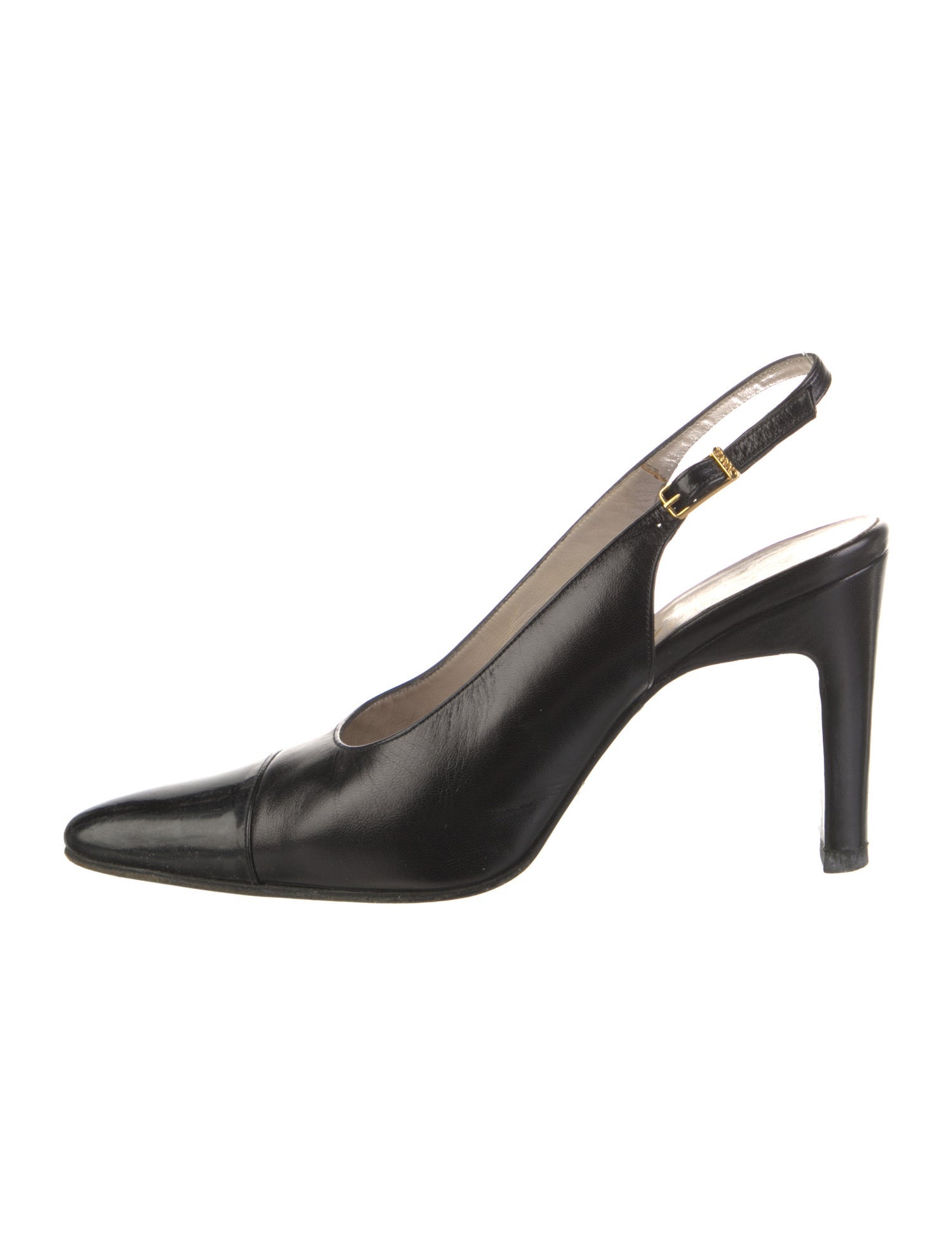 Chanel Leather Slingback Pumps