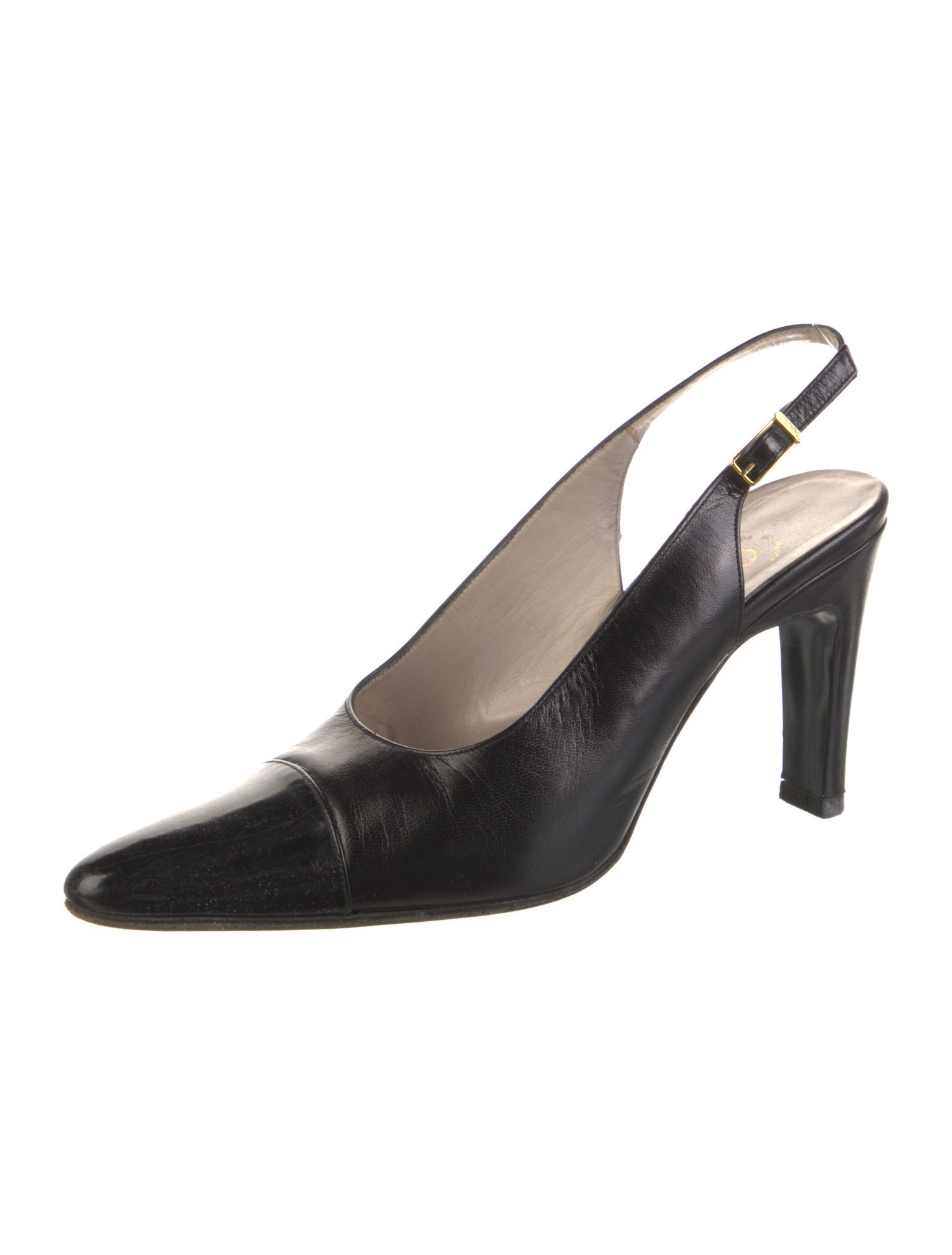 Chanel Leather Slingback Pumps