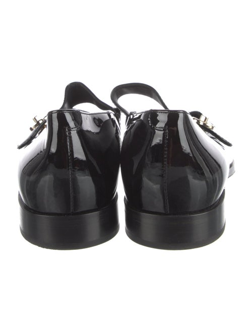 Chanel Interlocking CC Logo Patent Leather Mary Jane Flats