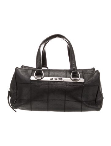 Chanel Handle Bags LAX Square Quilt Bowler Bag