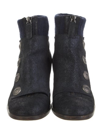 Chanel 2013 Interlocking CC Logo Boots