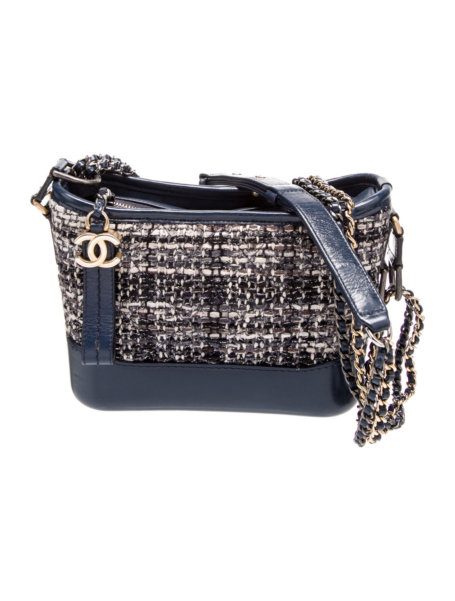 Tory Burch Nylon Web Mini Hobo Bag - Blue Hobos, Handbags