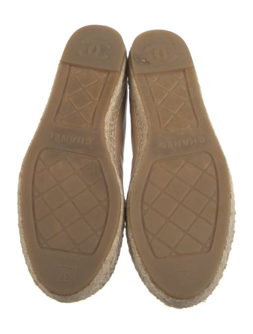 Chanel Interlocking CC Logo Lambskin Espadrilles