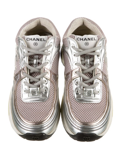 Chanel Interlocking CC Logo Mesh Chunky Sneakers