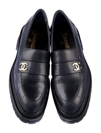 Chanel 2023 Interlocking CC Logo Loafers