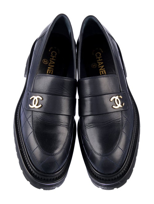Chanel 2023 Interlocking CC Logo Loafers