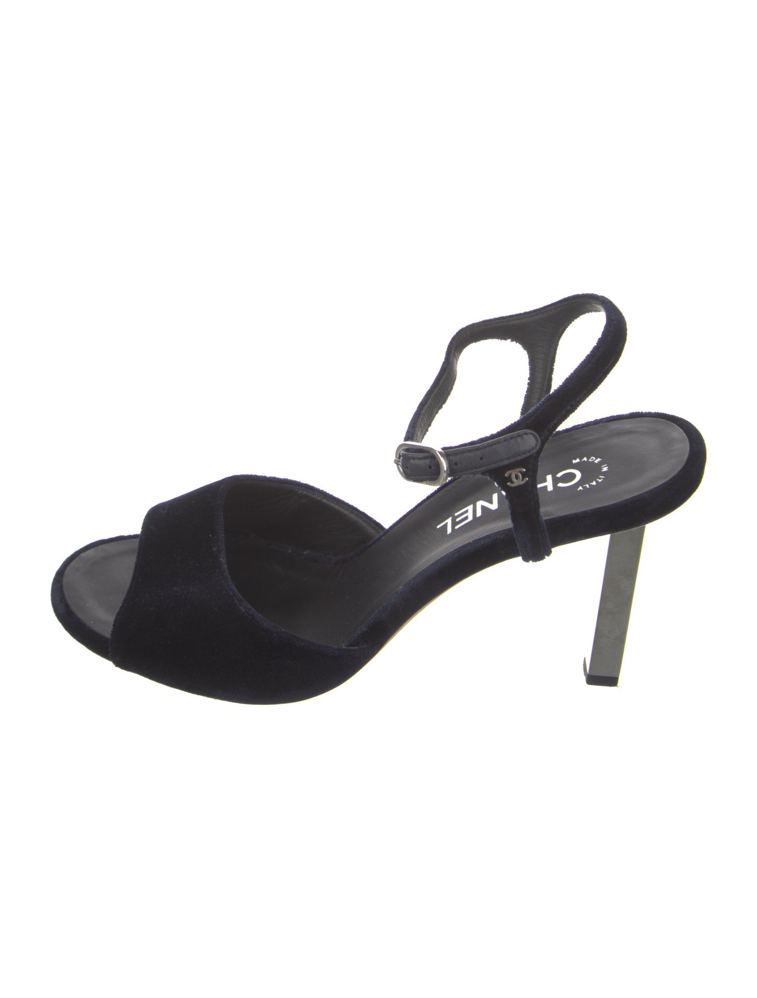 Chanel 2016 Interlocking CC Logo Slingback Sandals