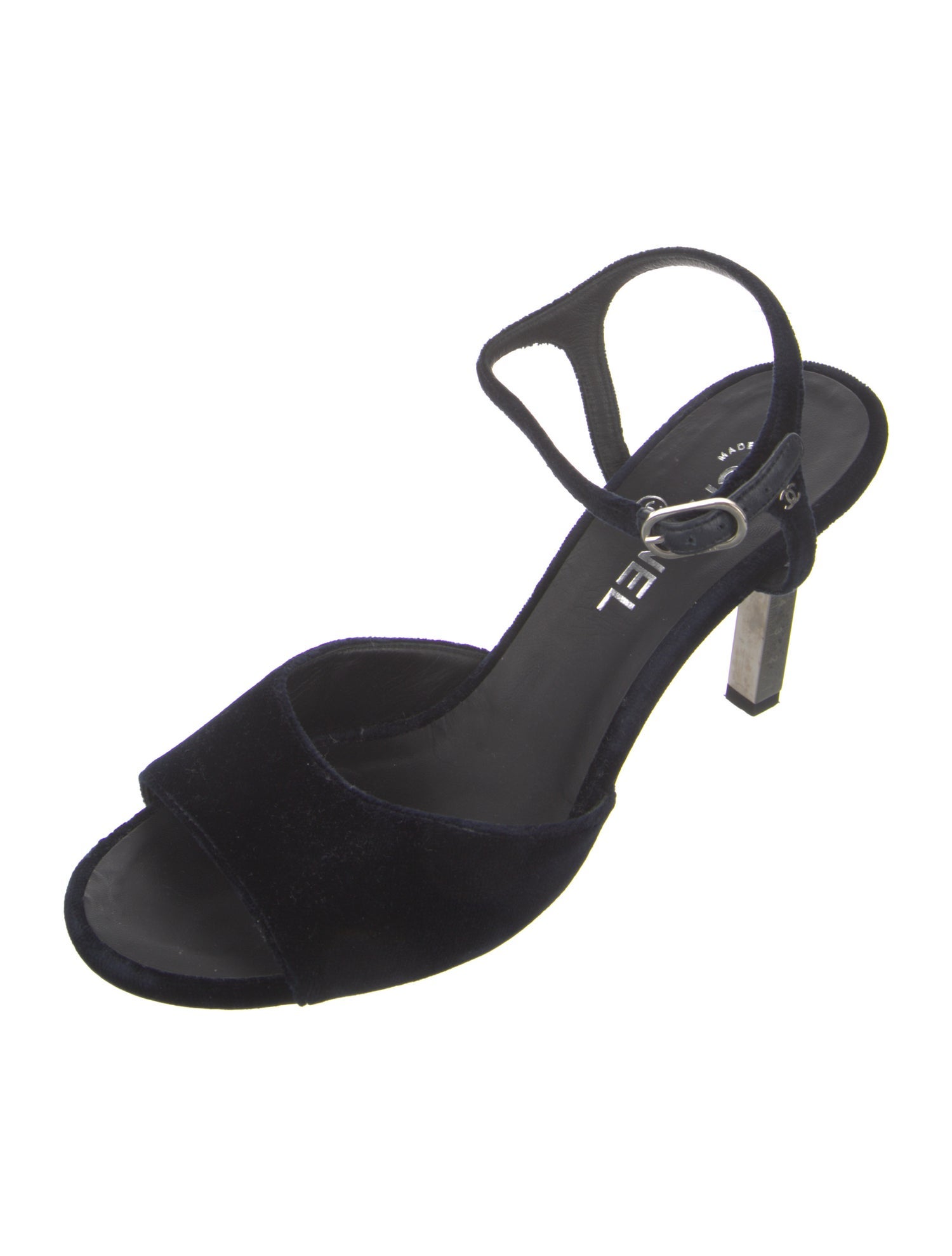 Chanel 2016 Interlocking CC Logo Slingback Sandals