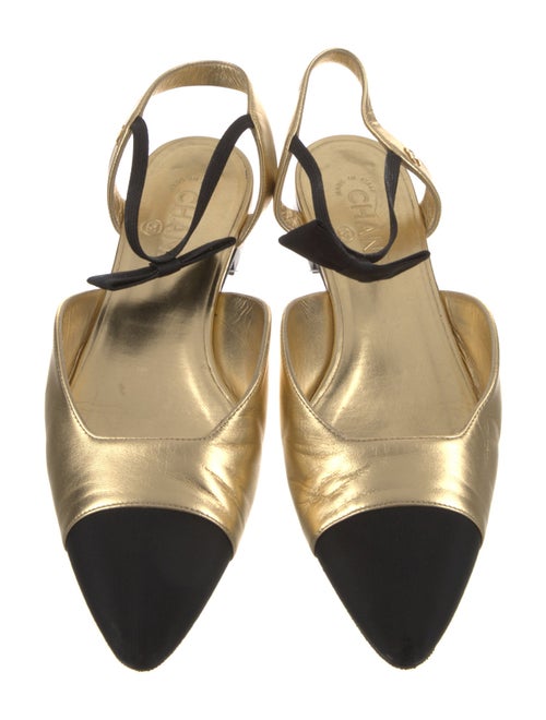 Chanel 2020 Interlocking CC Logo Slingback Flats