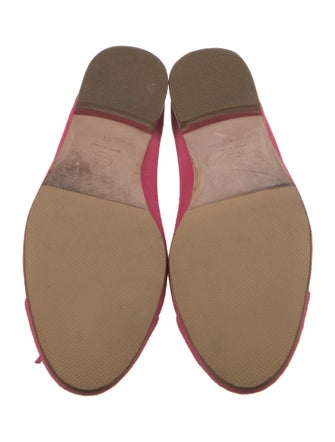 Chanel Interlocking CC Logo Canvas Ballet Flats