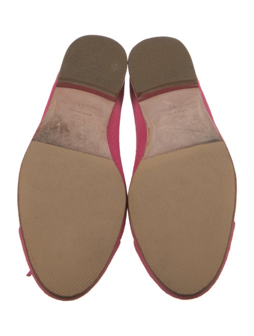 Chanel Interlocking CC Logo Canvas Ballet Flats