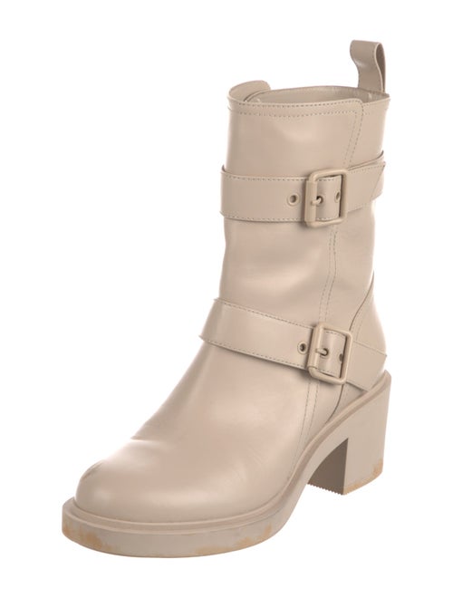 Chanel Leather Moto Boots