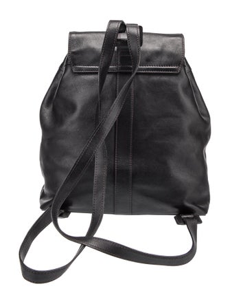 Chanel So Black CC Drawstring Backpack