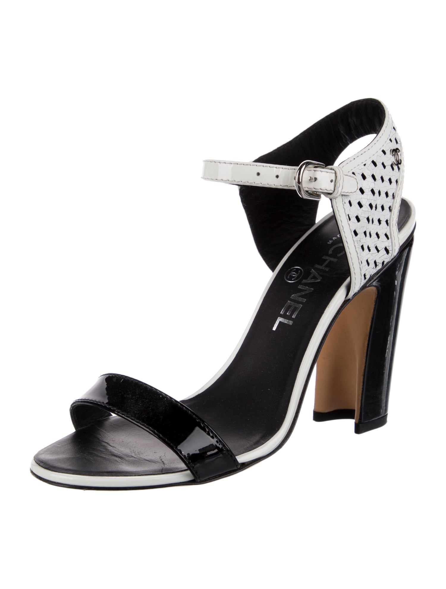 Chanel 2014 Interlocking CC Logo Sandals