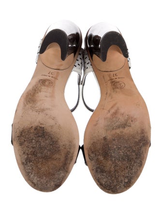 Chanel 2014 Interlocking CC Logo Sandals