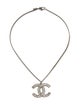 Chanel Strass CC Pendant Necklace