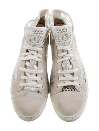 Chanel Interlocking CC Logo Mesh Sneakers