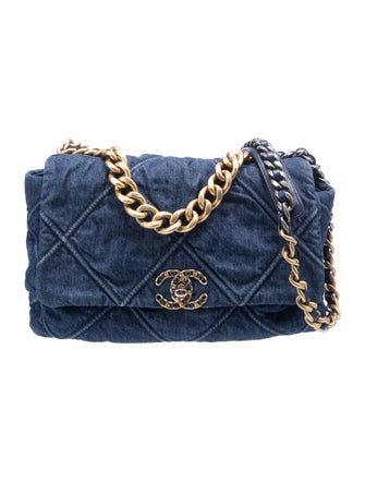 Chanel Large Denim 19 Flap Bag