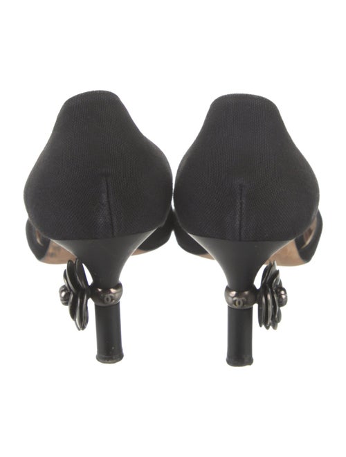 Chanel Interlocking CC Logo Canvas D'Orsay Pumps