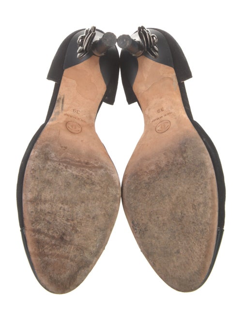 Chanel Interlocking CC Logo Canvas D'Orsay Pumps