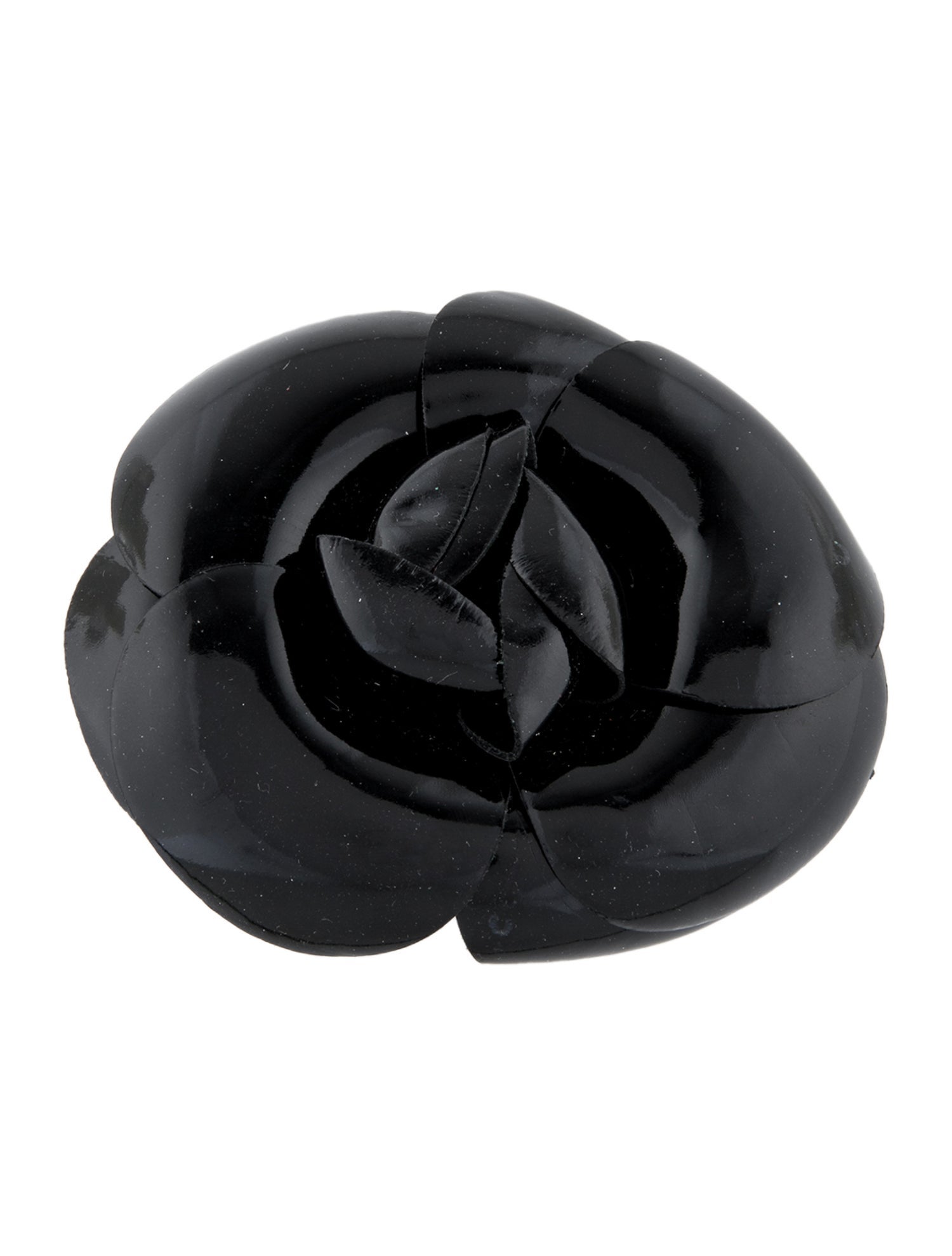 Chanel Vintage Vinyl Camellia Flower Brooch