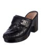 Chanel 2011 Interlocking CC Logo Mules