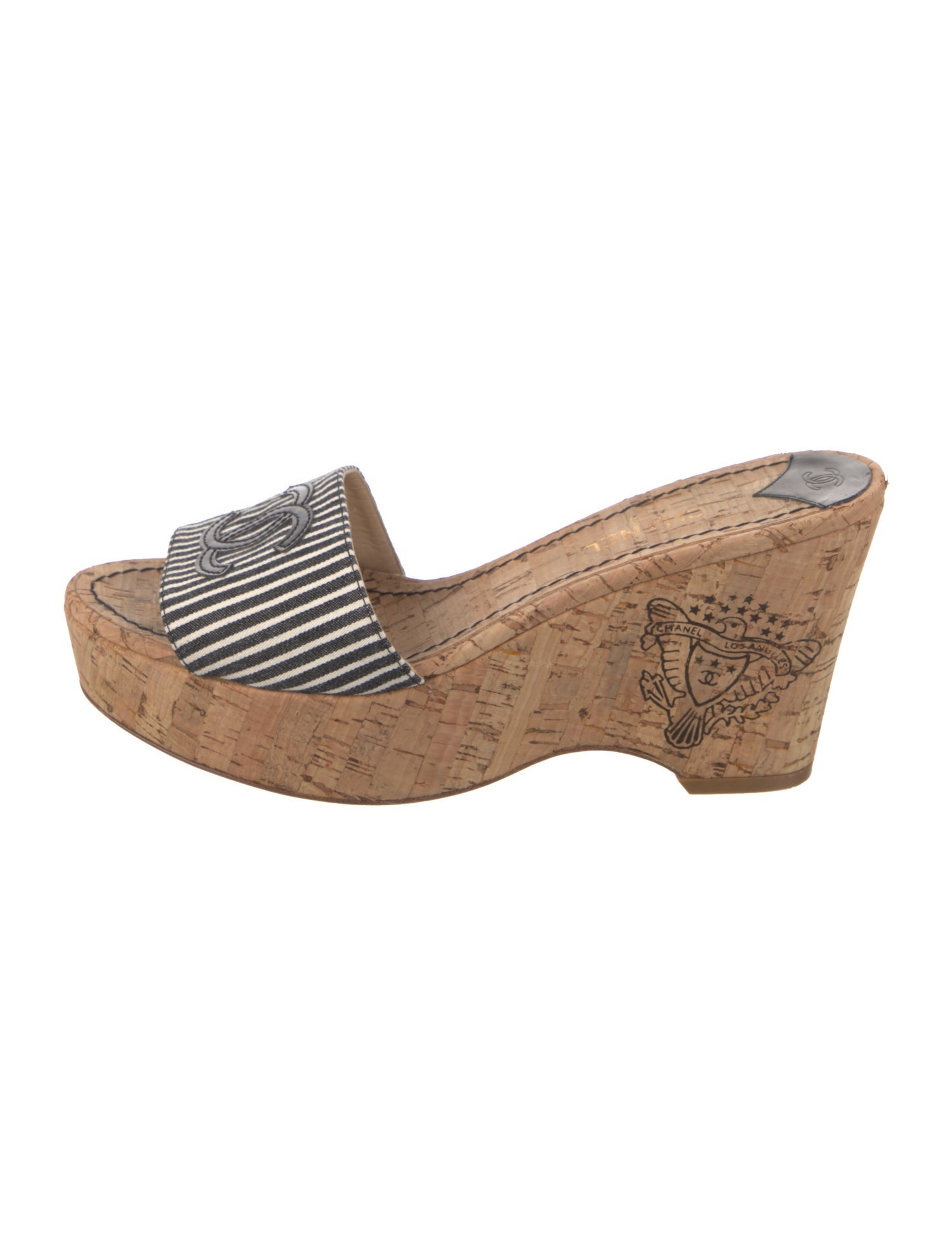 Chanel 2008 Interlocking CC Logo Slides