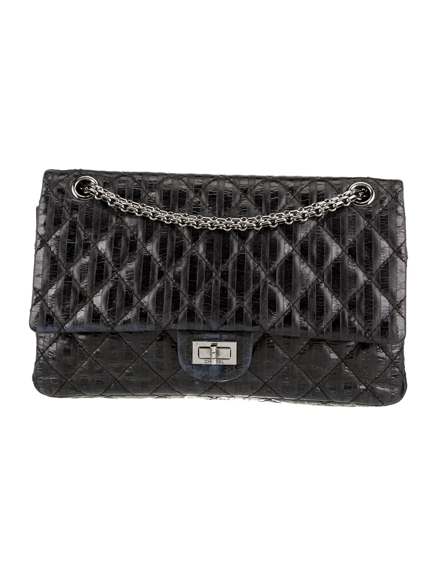 Chanel Rayures Reissue 226 Double Flap Bag