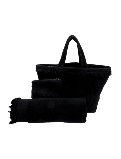 Chanel 3-Piece CC Terrycloth Beach Set