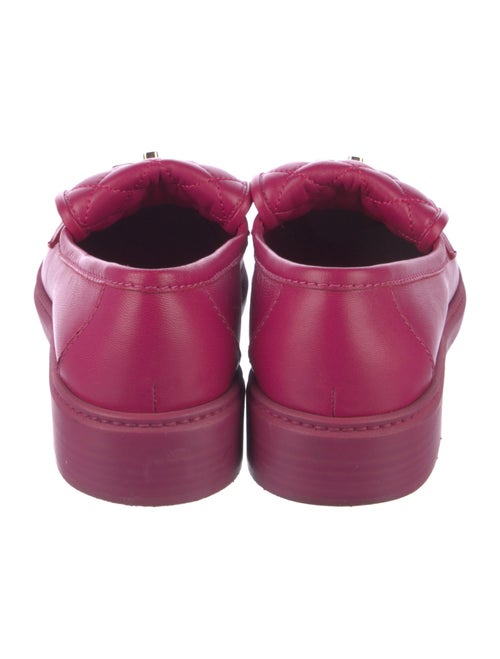 Chanel Interlocking CC Logo Leather Loafers
