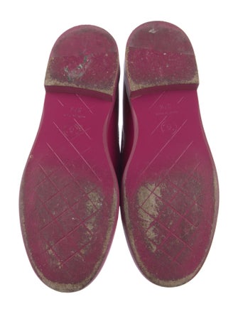 Chanel Interlocking CC Logo Leather Loafers