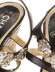 Chanel 2012 Interlocking CC Logo T-Strap Sandals