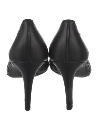 Chanel Interlocking CC Logo Mesh Pumps