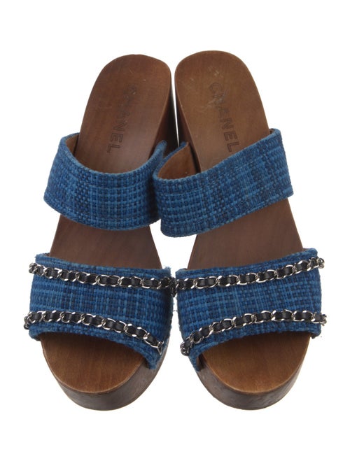 Chanel 2020 Chain-Link Accent Slides