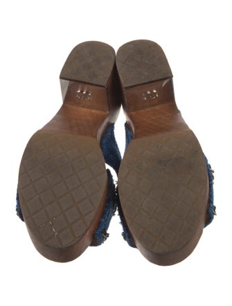 Chanel 2020 Chain-Link Accent Slides