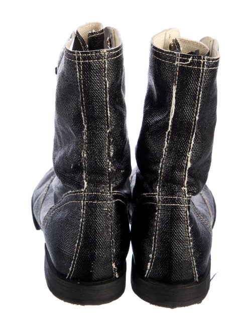 Chanel 2015 Interlocking CC Logo Combat Boots