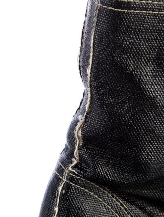 Chanel 2015 Interlocking CC Logo Combat Boots