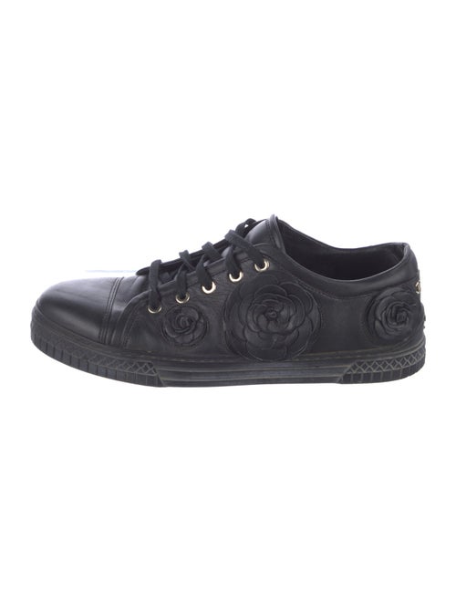 Chanel Interlocking CC Logo Lambskin Sneakers