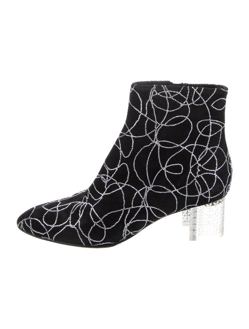 Alaïa Suede Printed Lace-Up Boots