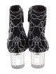 Alaïa Suede Printed Lace-Up Boots