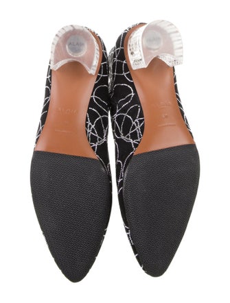 Alaïa Suede Printed Lace-Up Boots