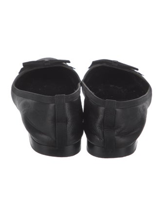 Chanel Interlocking CC Logo Leather Flats