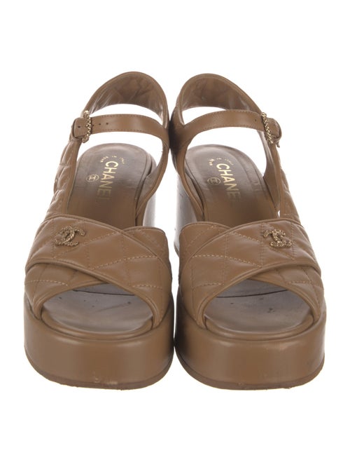 Chanel 2022 Interlocking CC Logo Sandals