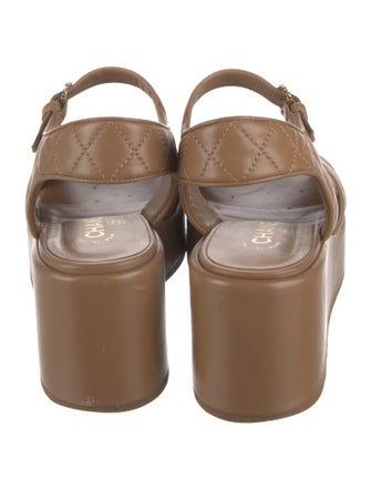 Chanel 2022 Interlocking CC Logo Sandals