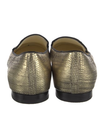 Chanel Interlocking CC Logo Leather Loafers